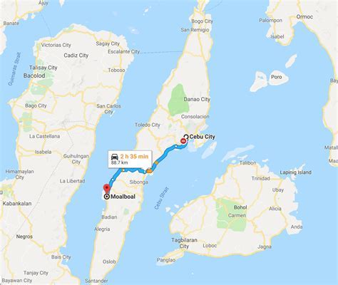 Cebu City to Mindoro .